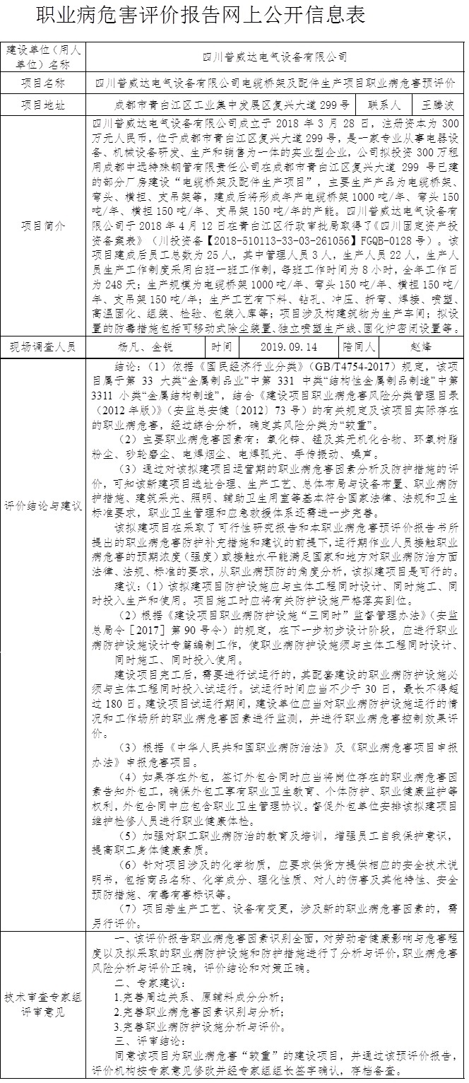 四川普威达电气设备有限公司电缆桥架及配件生产项目职业病危害预评价.jpg